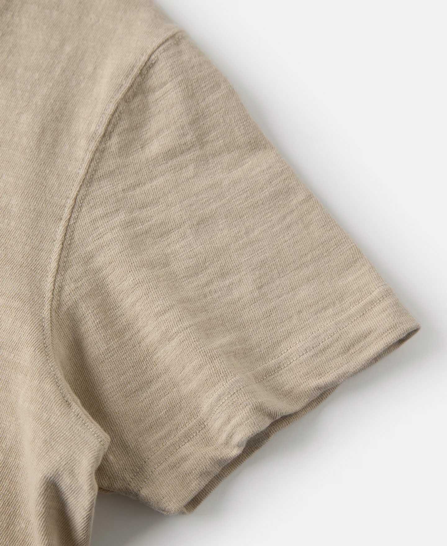 10.5 oz Cotton Tubular Gusset T-Shirt - Sand - Image 8