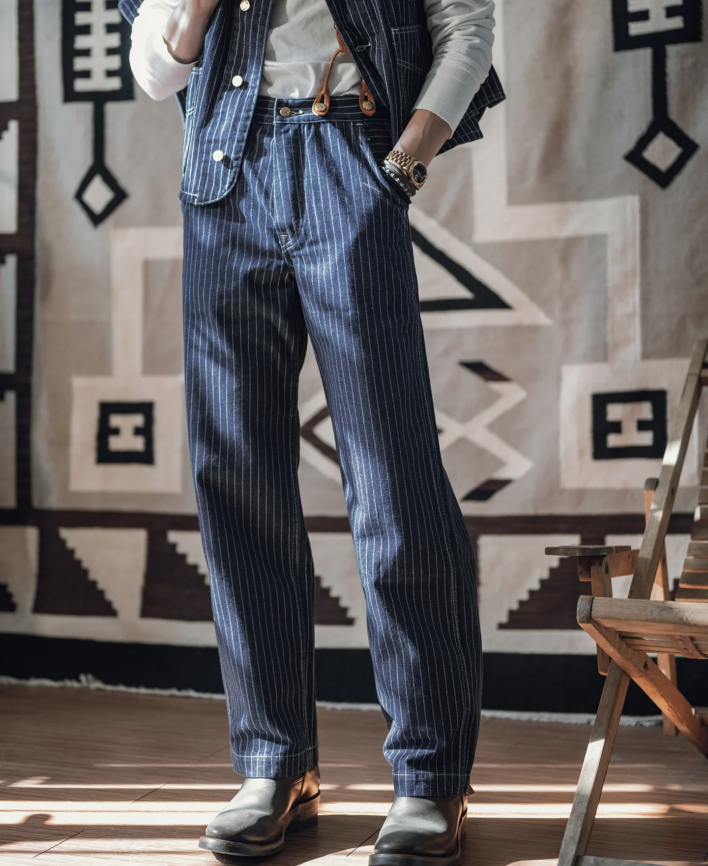 1920s Wabash Railway Work Pants - Image 3