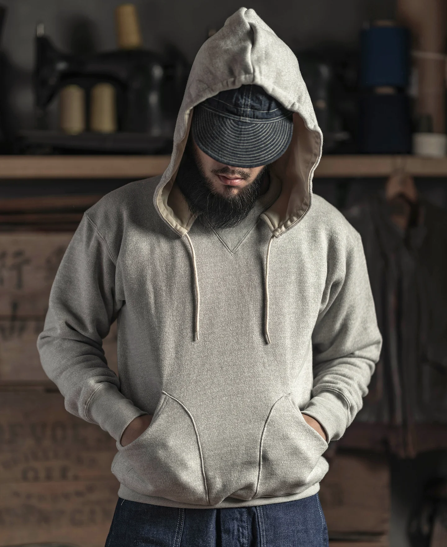 1930s Terry Hooded Sweatshirt - Image 4