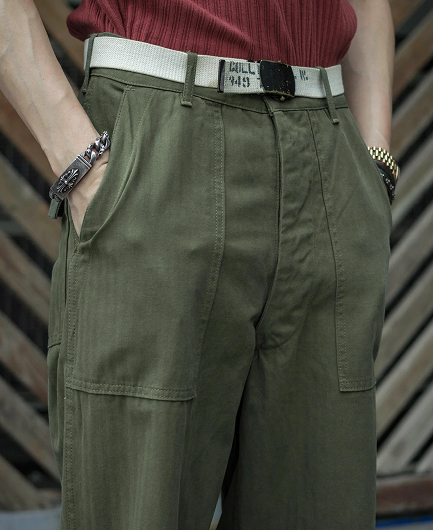 1947 1st 838A OD7 Utility Fatigue Pants - Image 4