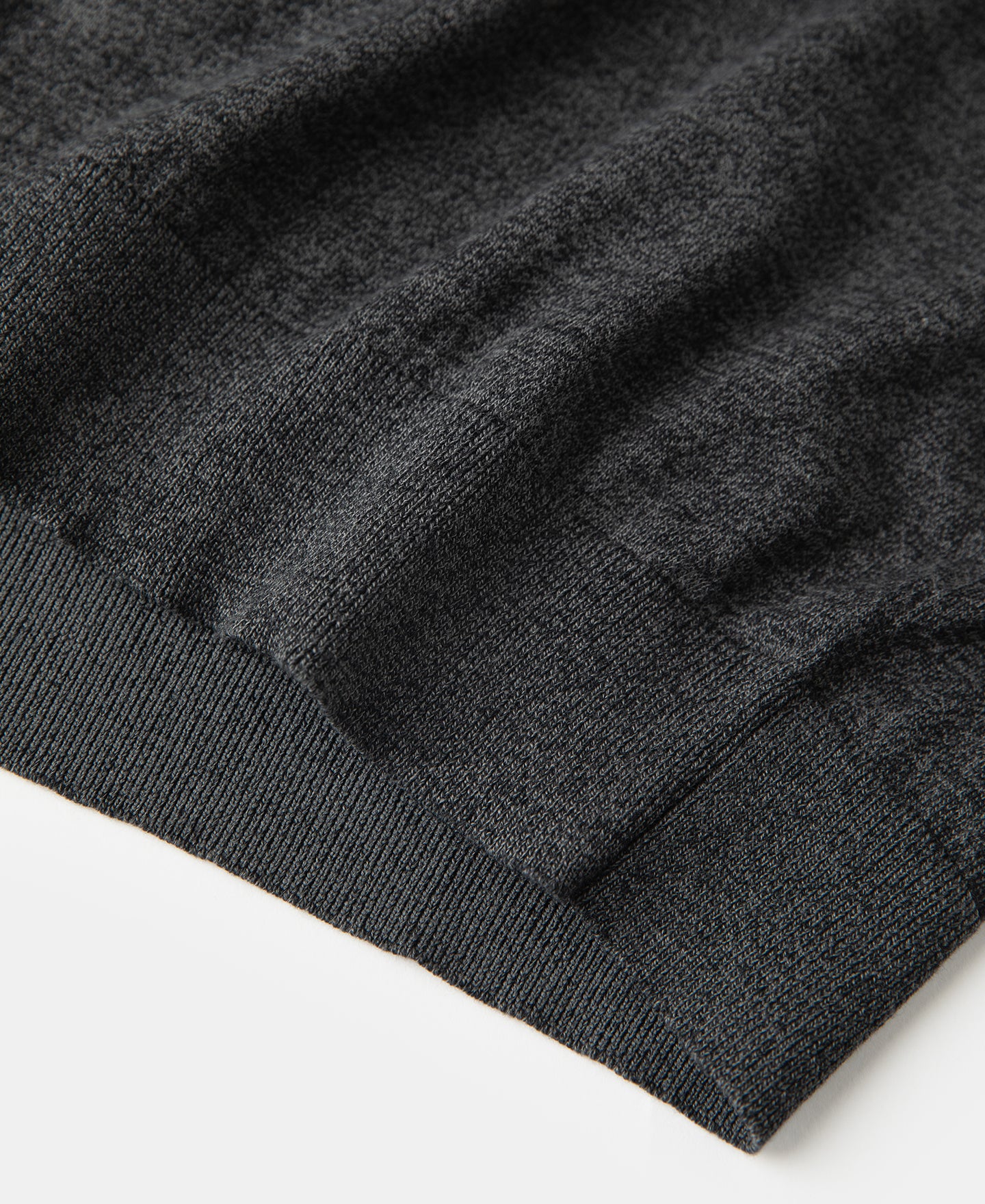 1950s Jersey Knit Short Sleeve Crewneck T-Shirt - Dark Gray - Image 6