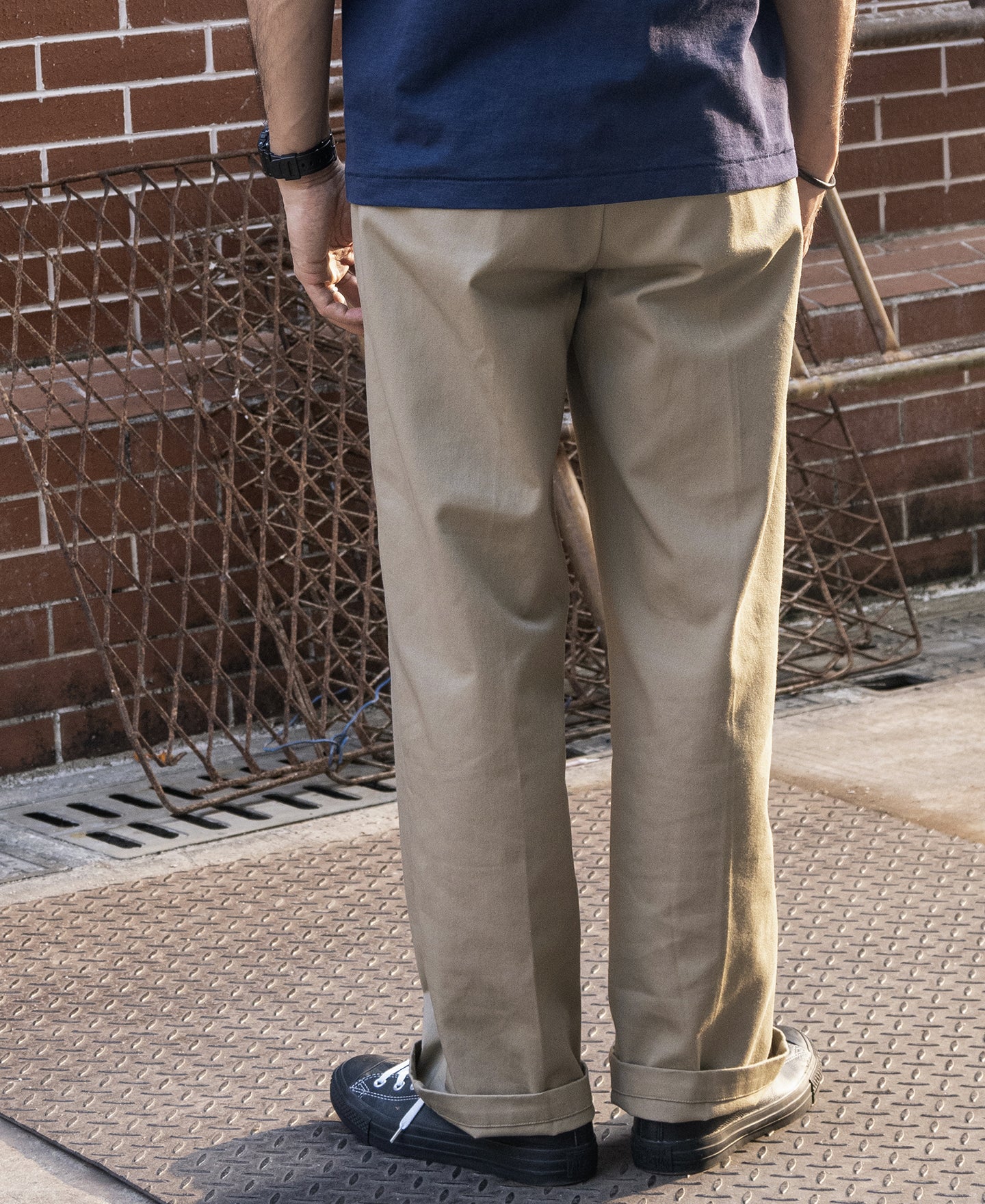 1970s Straight-Leg Work Pants - Khaki - Image 6