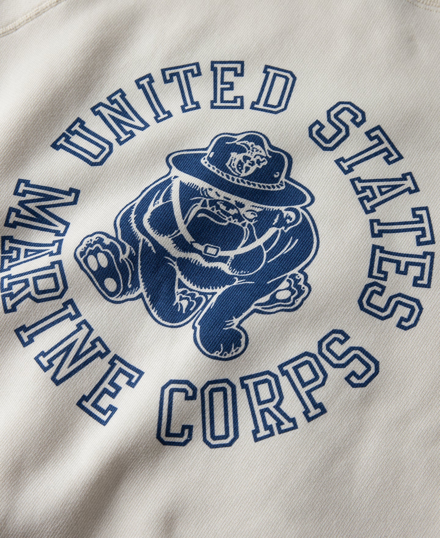 1980s Marine Devil Dog Raglan Sweatshirt - White - Image 12
