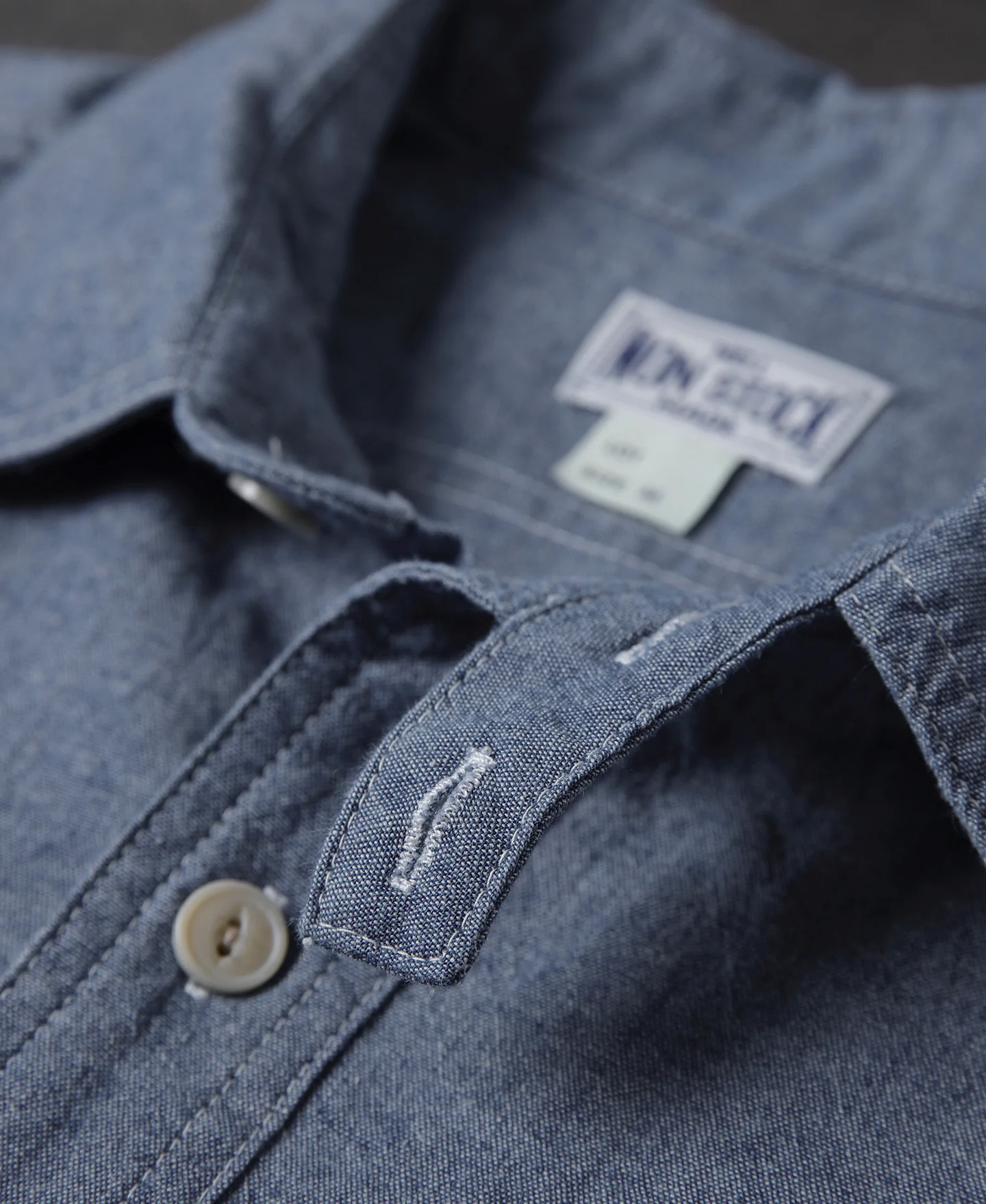 Blue Chambray Work Shirt - Image 10