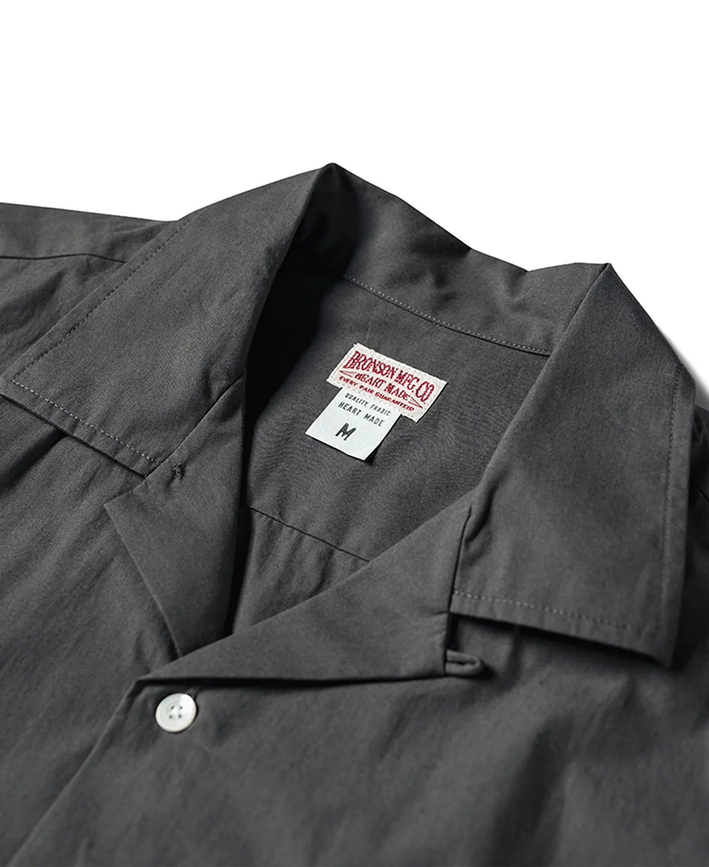 Classic Panama Open Collar Shirt - Dark Gray - Image 10