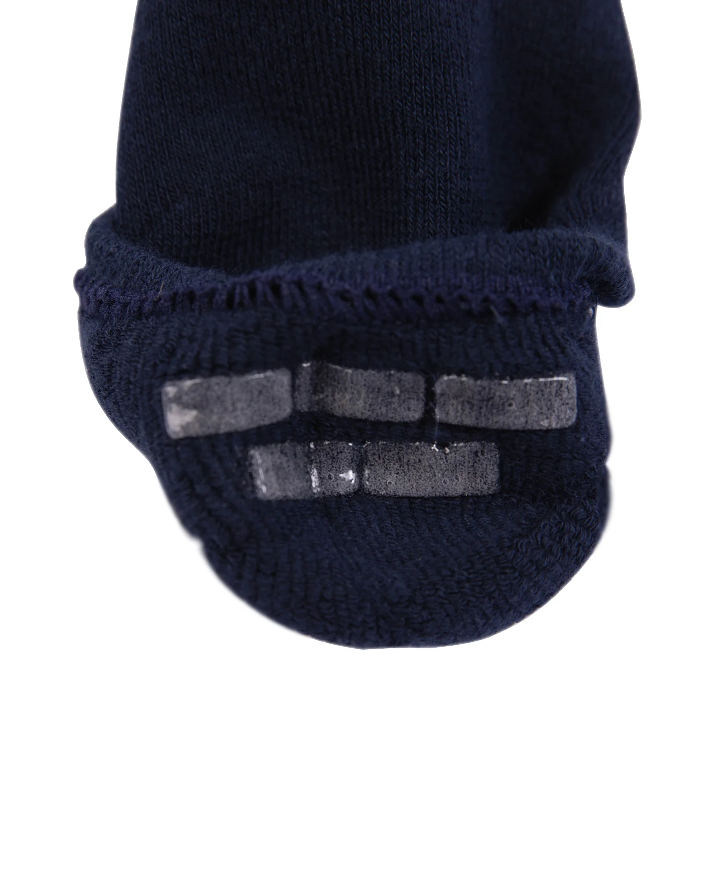 Colored Cotton No Show Socks - Navy - Image 5