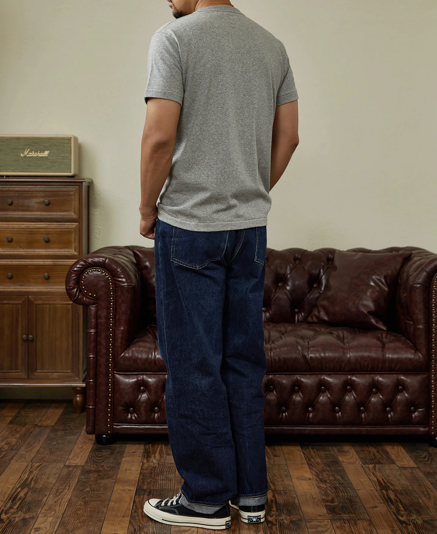 Loopwheel Tubular Athletic T-Shirt - Gray - Image 7