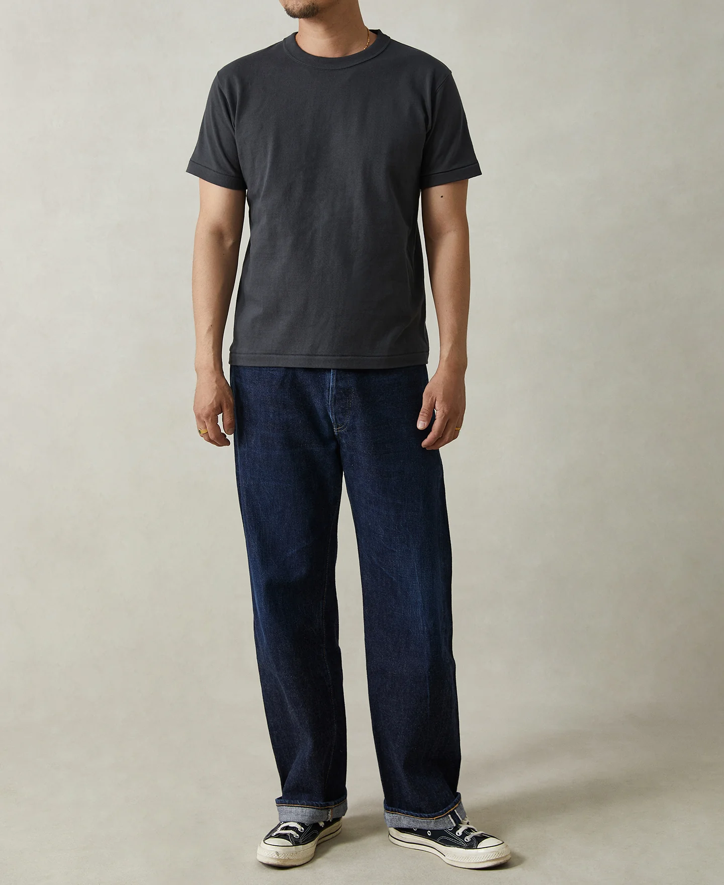 Loopwheel Tubular Athletic T-Shirt - Vintage Black - Image 4