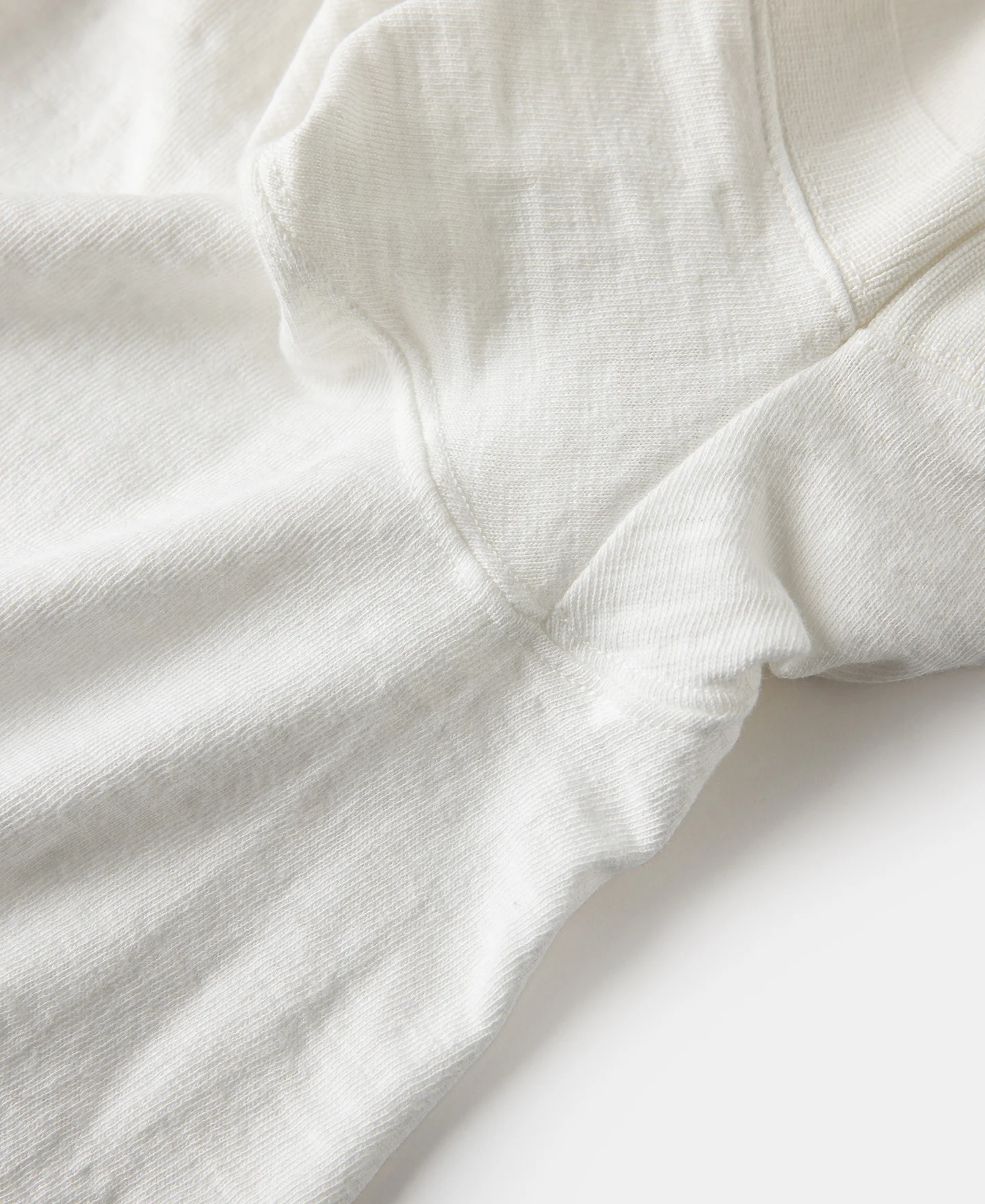 Loopwheel Tubular Henley T-Shirt - White - Image 12