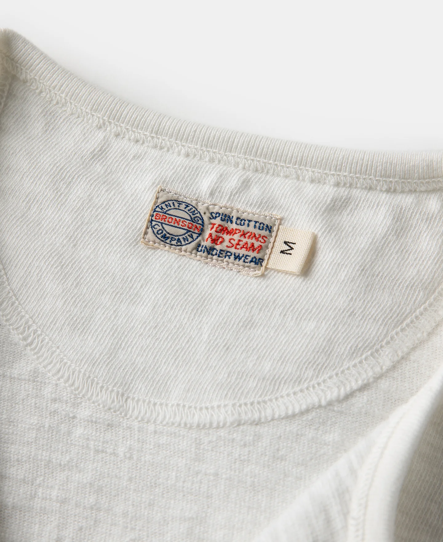 Loopwheel Tubular Henley T-Shirt - White - Image 9