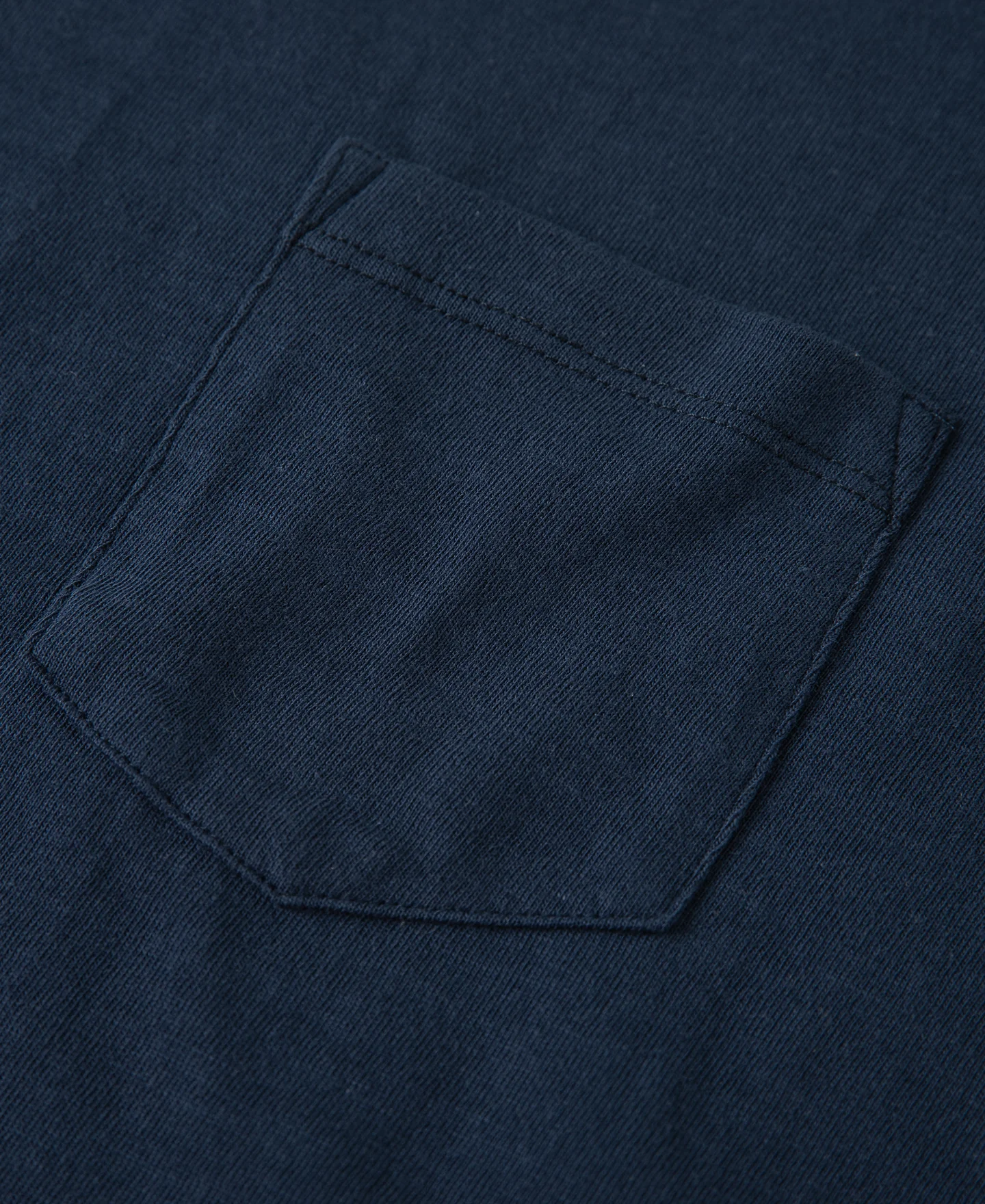 Loopwheel Tubular Slub Cotton Pocket T-Shirt - Indigo - Image 7