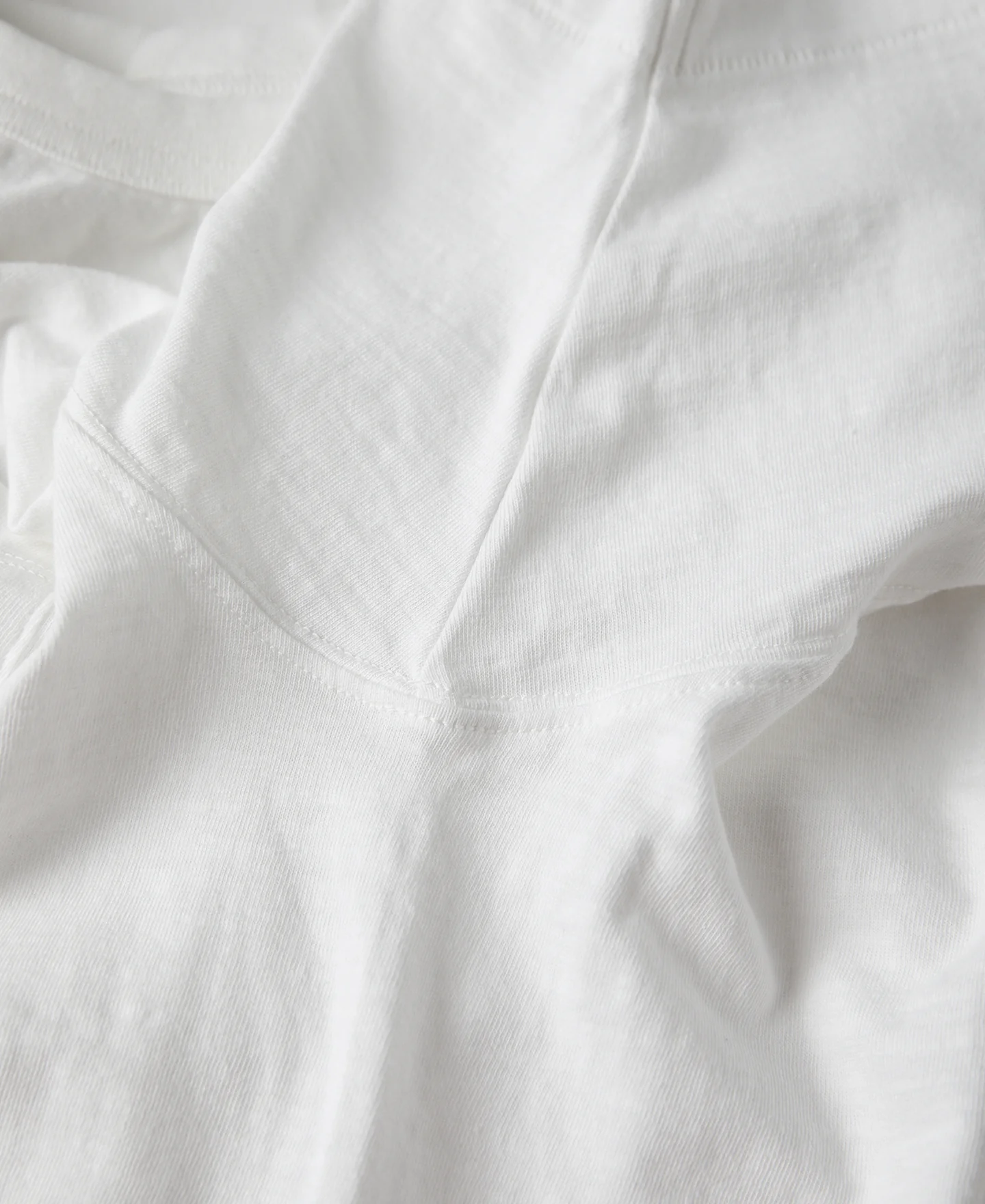 Loopwheel Tubular Slub Cotton Pocket T-Shirt - White - Image 10