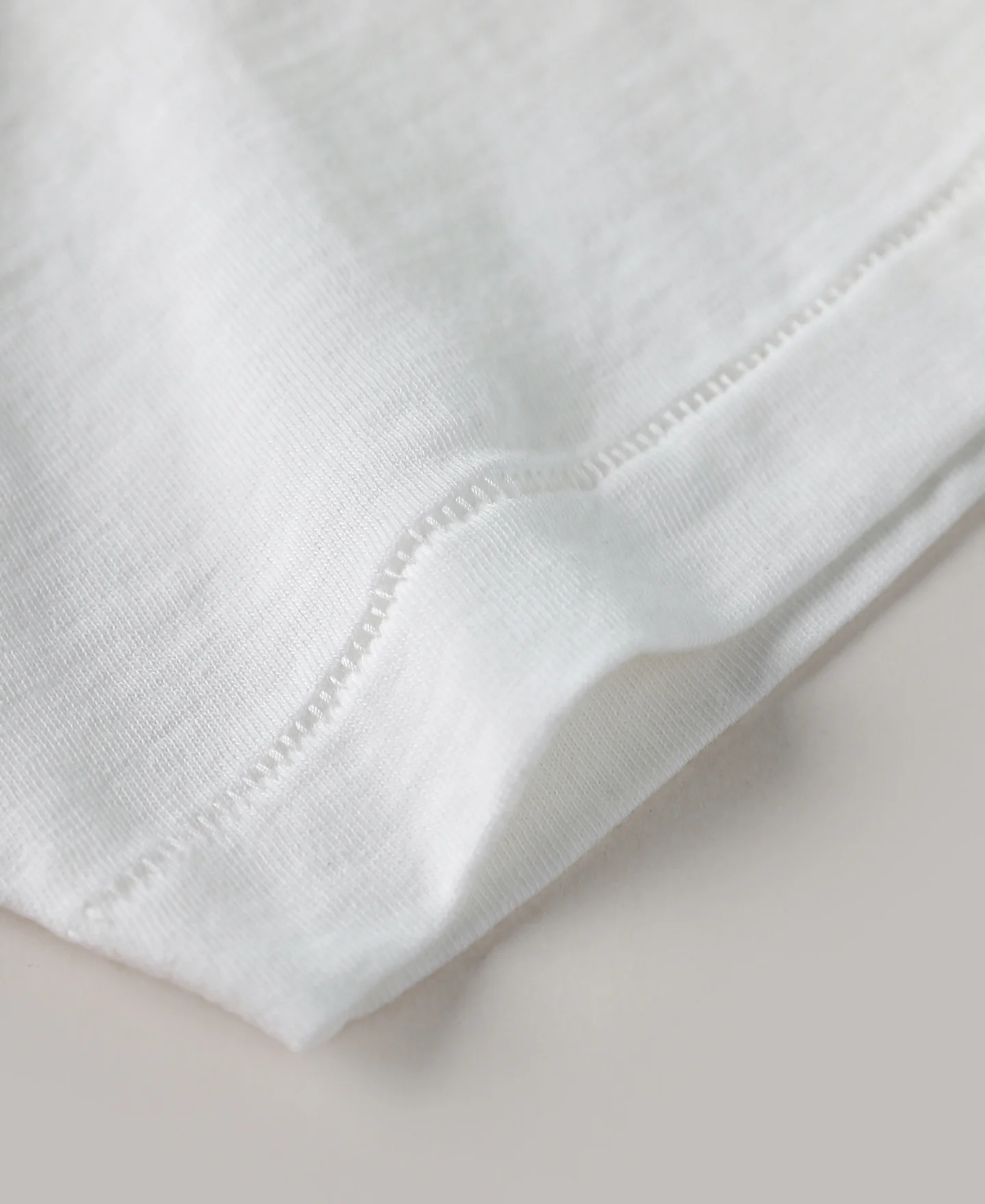 Loopwheel Tubular Slub Cotton Pocket T-Shirt - White - Image 8