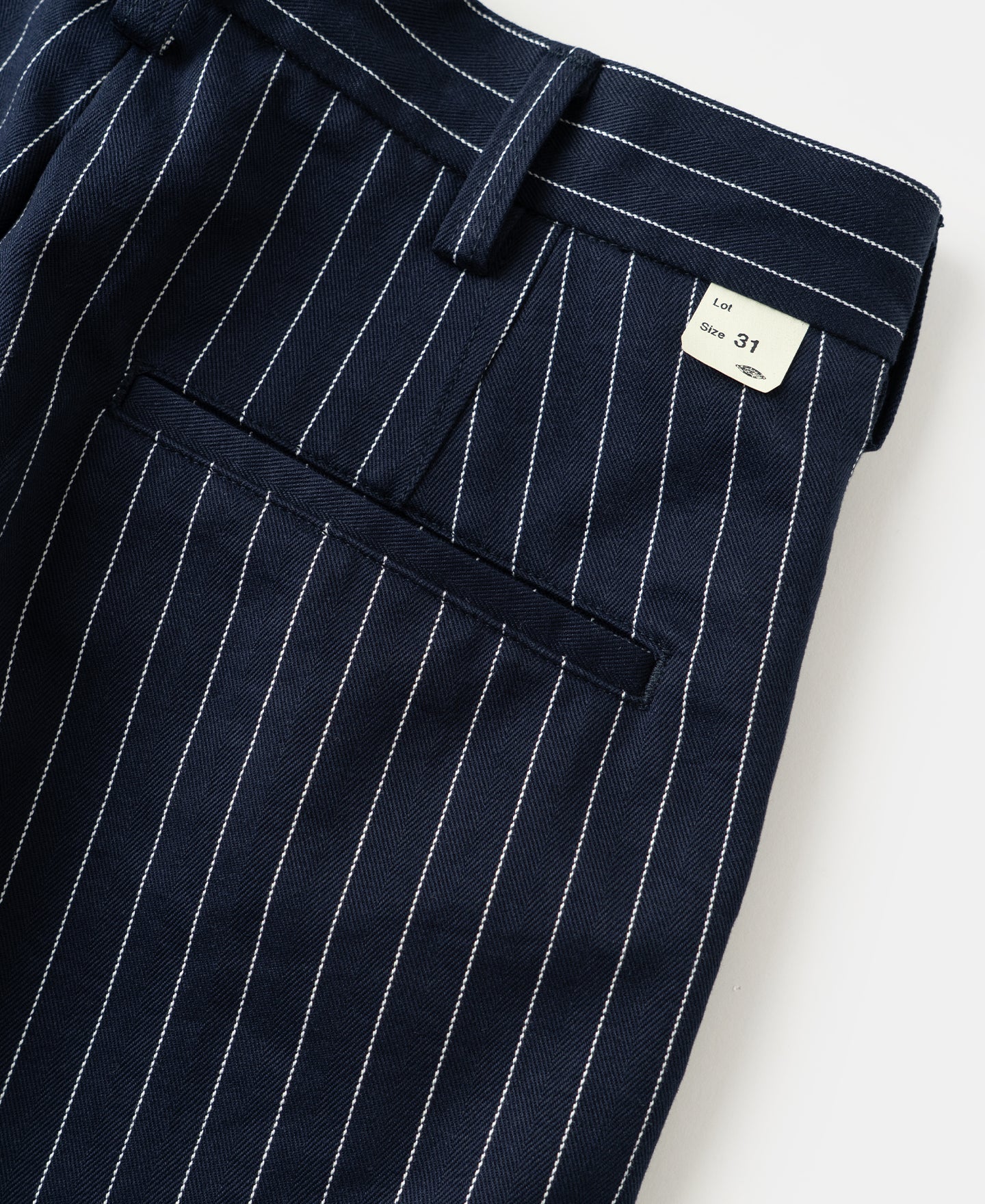 Lot 955 1950s Motorcycle Mechanic Stripe Work Pants - Navy - Image 17