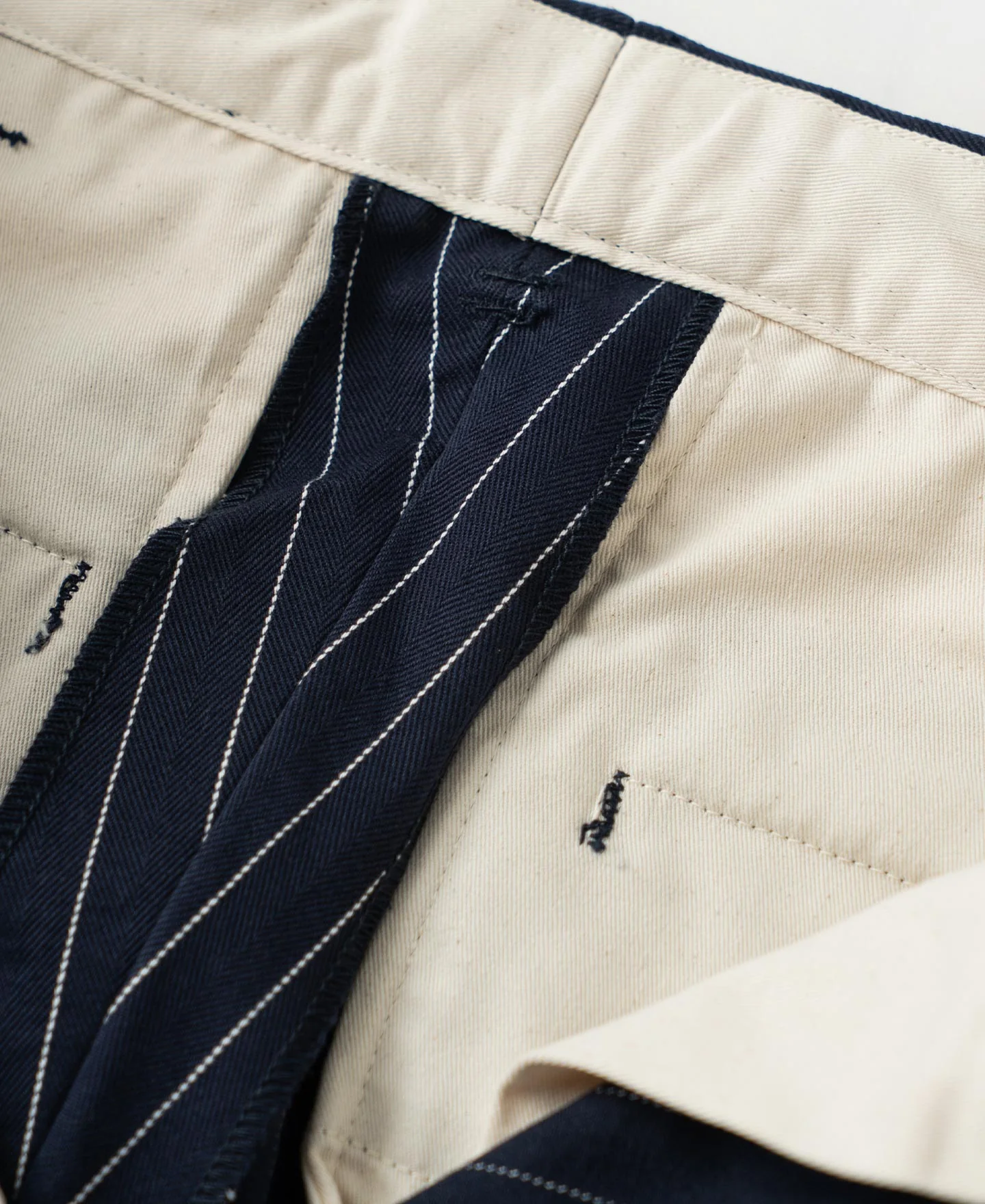 Lot 955 1950s Motorcycle Mechanic Stripe Work Pants - Navy - Image 9