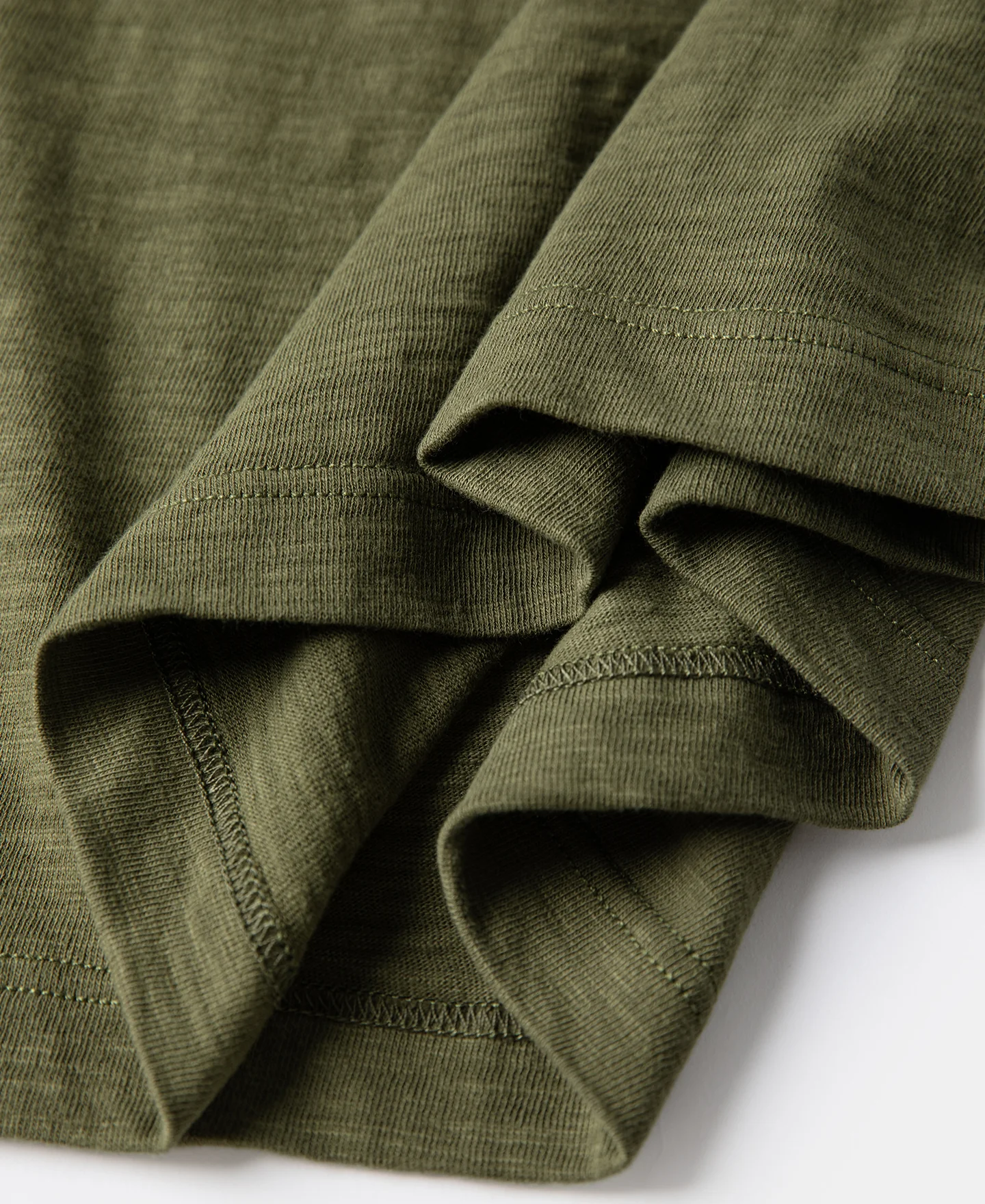 10.5 oz Cotton Tubular Gusset T-Shirt - Green - Image 14