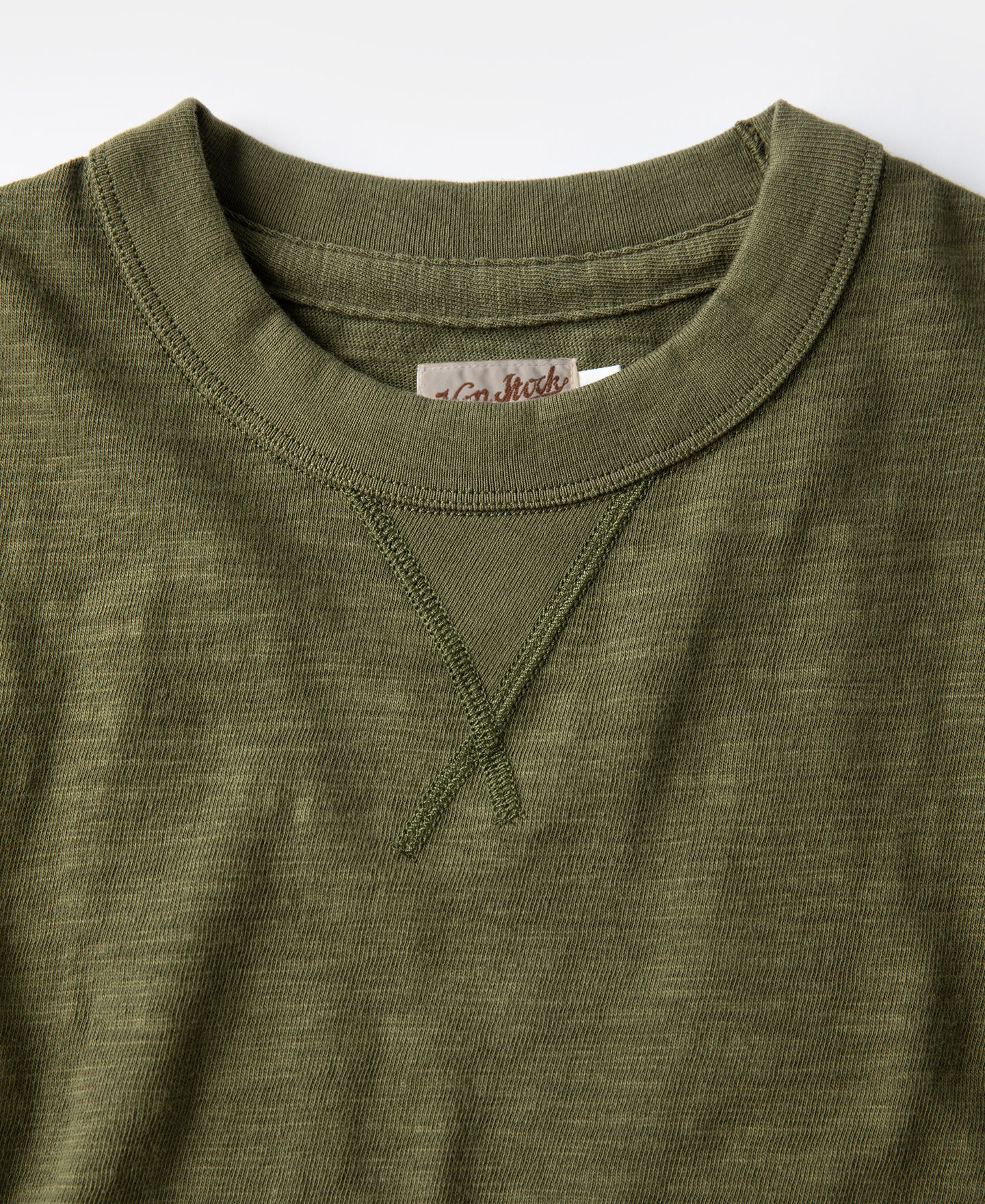 10.5 oz Cotton Tubular Gusset T-Shirt - Green - Image 8
