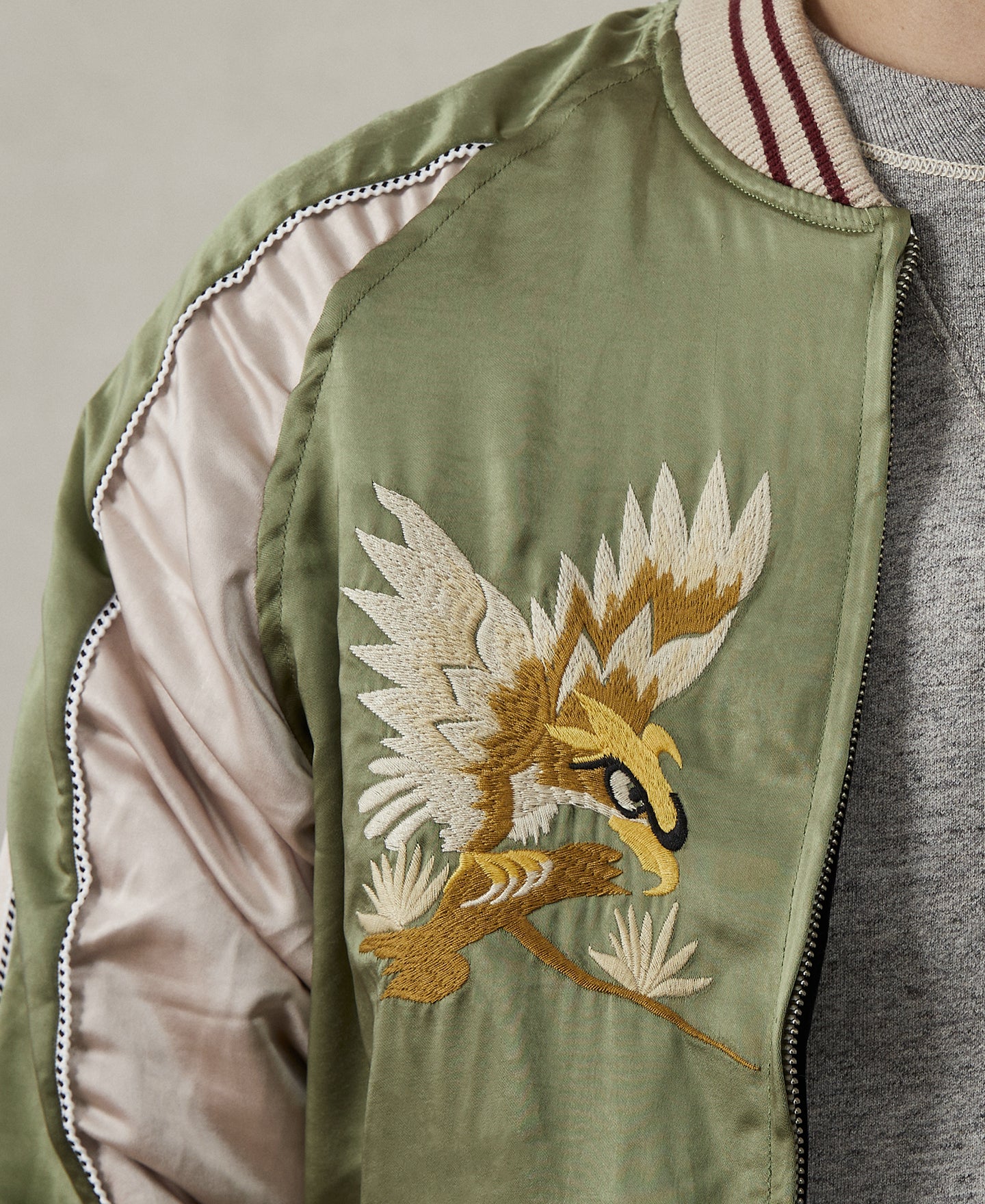 1950s Reversible Acetate Souvenir Jacket - Falcon × Tiger - Image 5