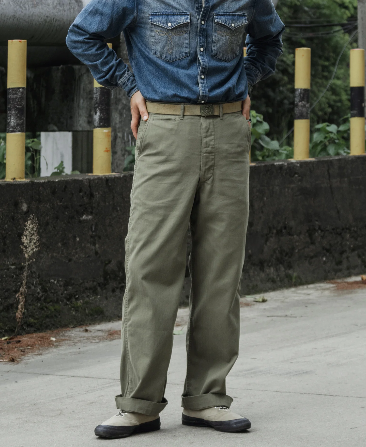 US Army M-41 HBT Fatigue Trousers - Image 3