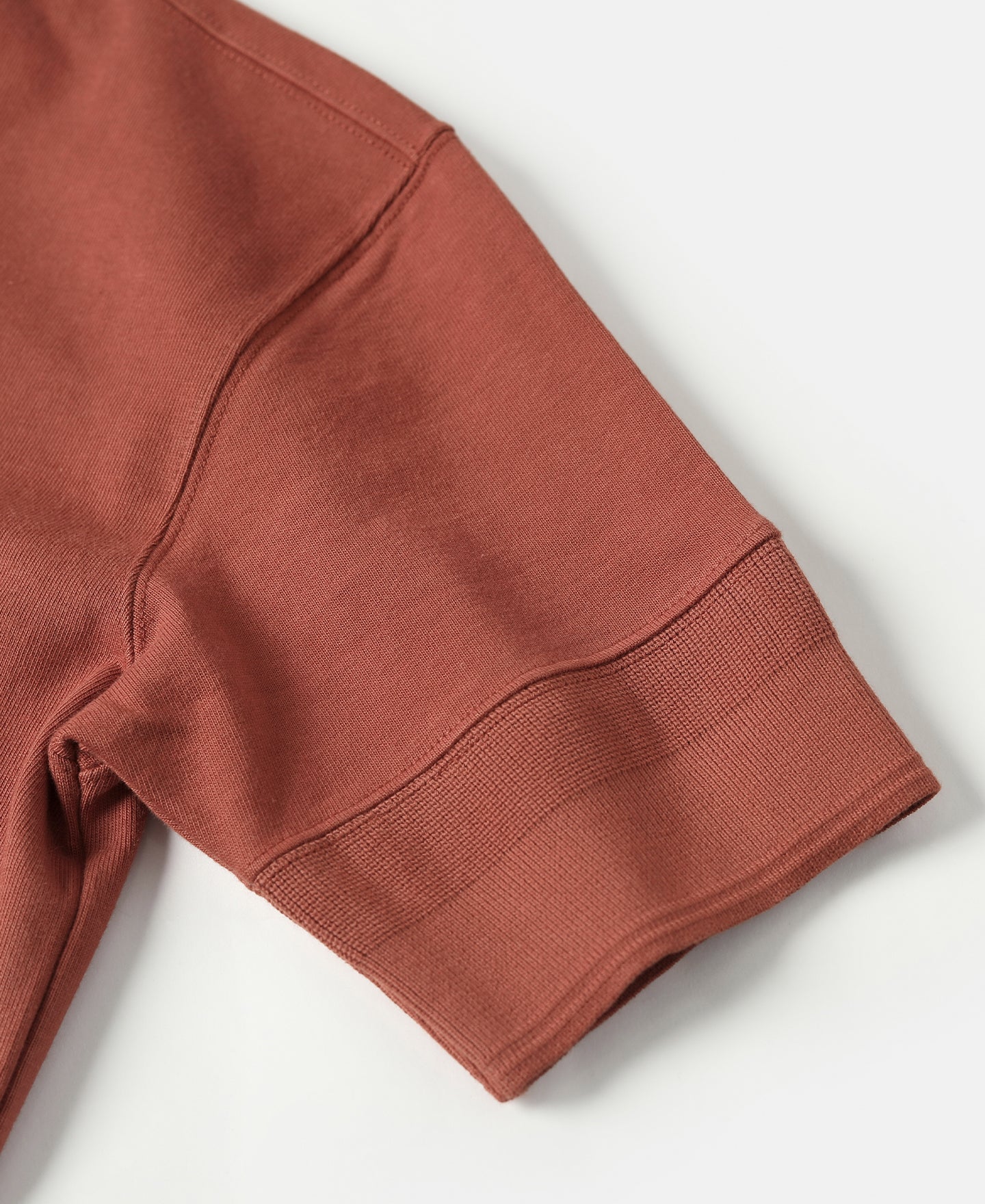 Vintage Short Sleeve Henley T-Shirt - Brick Red - Image 8
