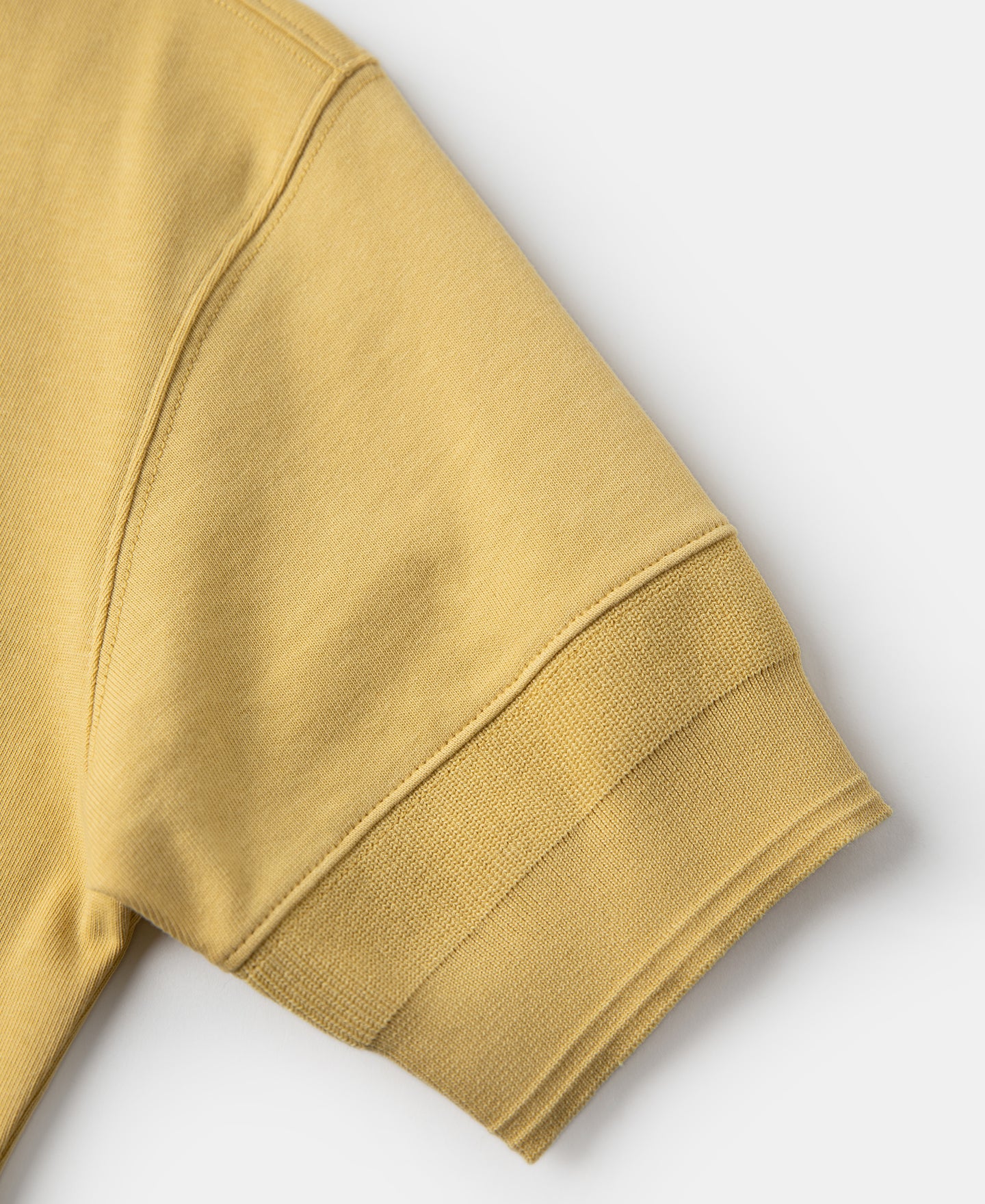 Vintage Short Sleeve Henley T-Shirt - Yellow - Image 5