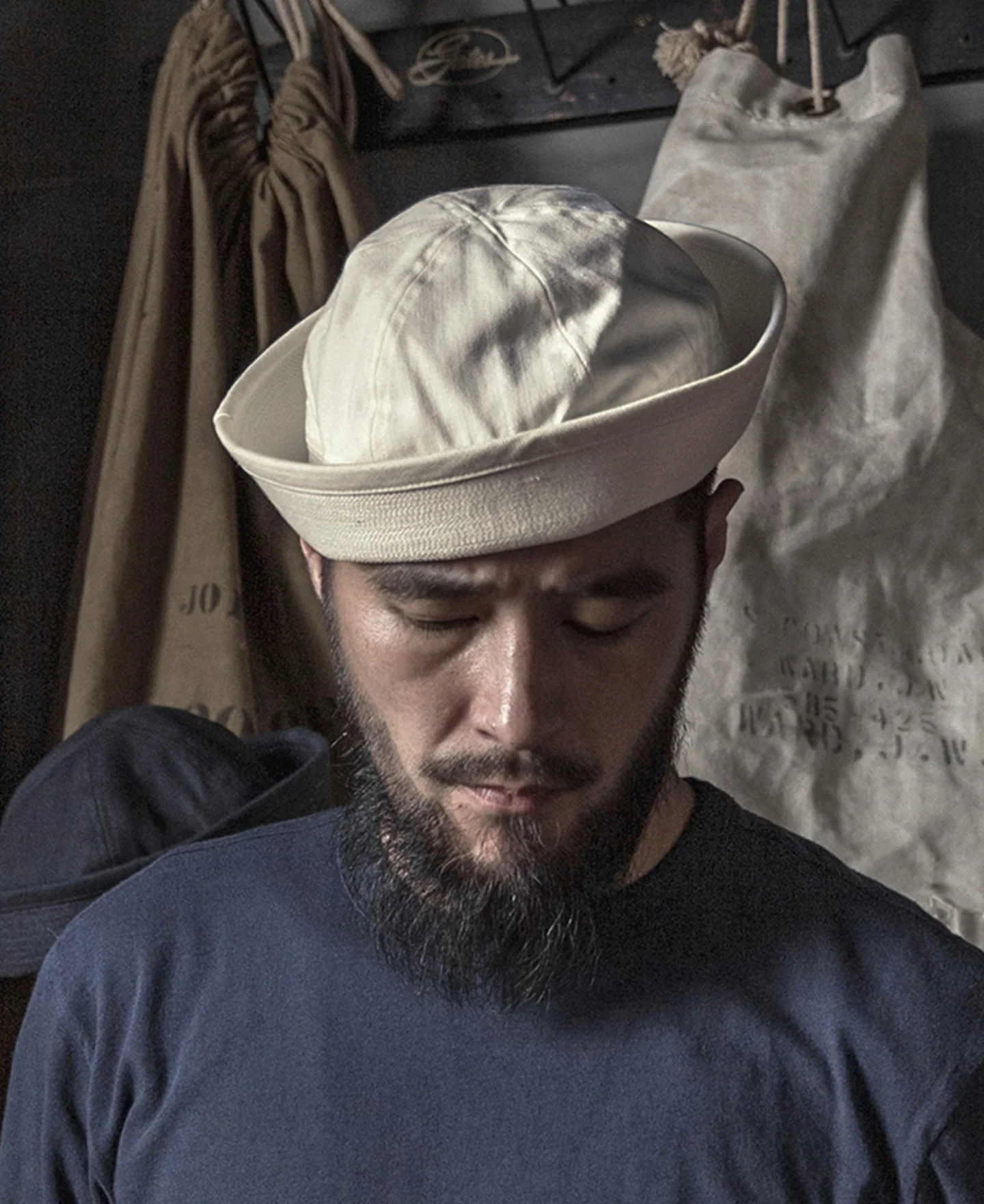 WWII US Navy Dixie Cup Hat - White - Image 5