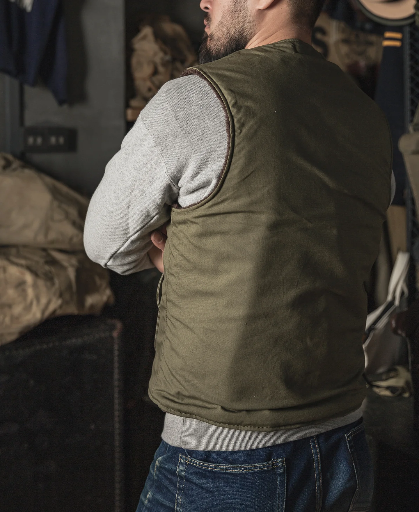 WWII USMC Pile-lined Vest (Modified) - Image 5